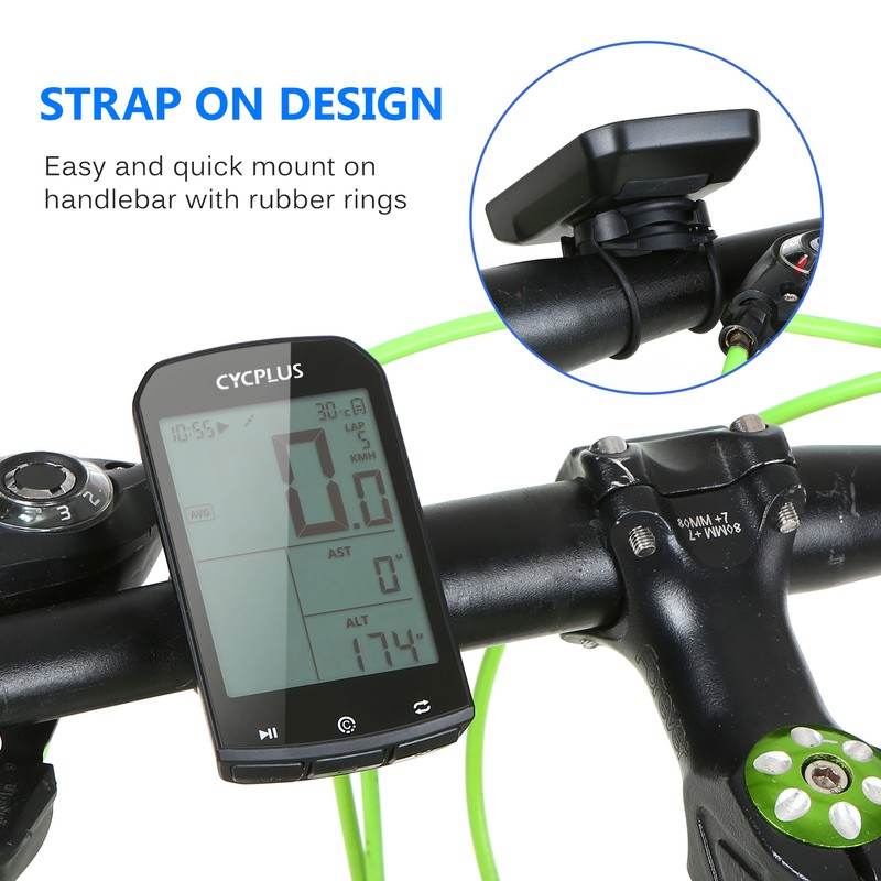 Bike Computer 2.9in Large LCD Screen IPX6 Water Resistant
