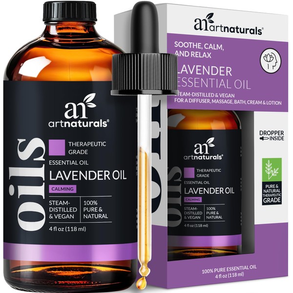 ArtNaturals 100% Lavender Essential Oil - (4 Fl Oz / 120ml) - 3pc Set - Includes Our Signature Zen Blend 10ml and Signature Chi 10ml - Therapeutic Grade Natural From Bulgaria