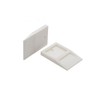 Tavy 1/8" White Wedge Spacers (100/bag)