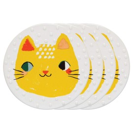 Danica Studio Ceramic 4 Meow Coaster Set