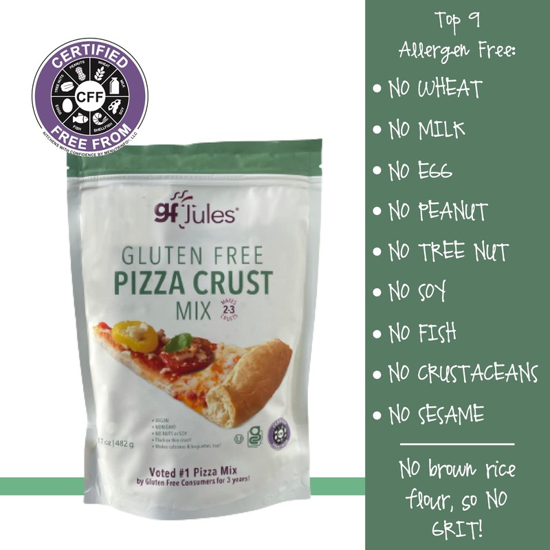gfJules Certified Gluten Free Pizza Crust Mix | Deep Dish