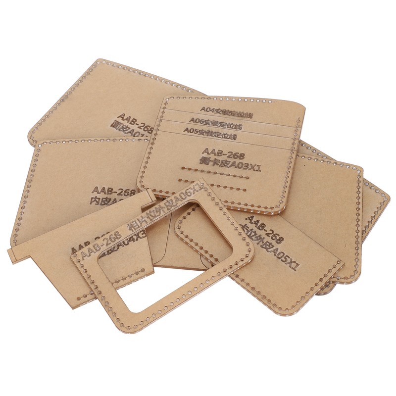 Acrylic Template Set Clear Wallet Pattern Stencil Making HandMade Craft