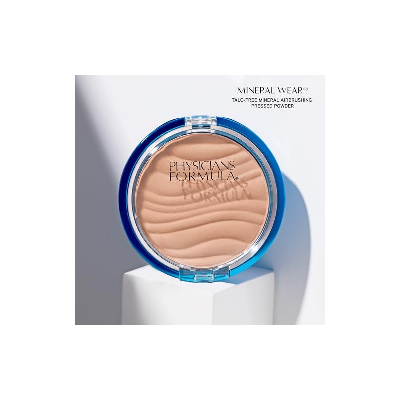 Physicians Formula Mineral Wear Talc-Free Airbrushing Pressed Powder, Full Coverage