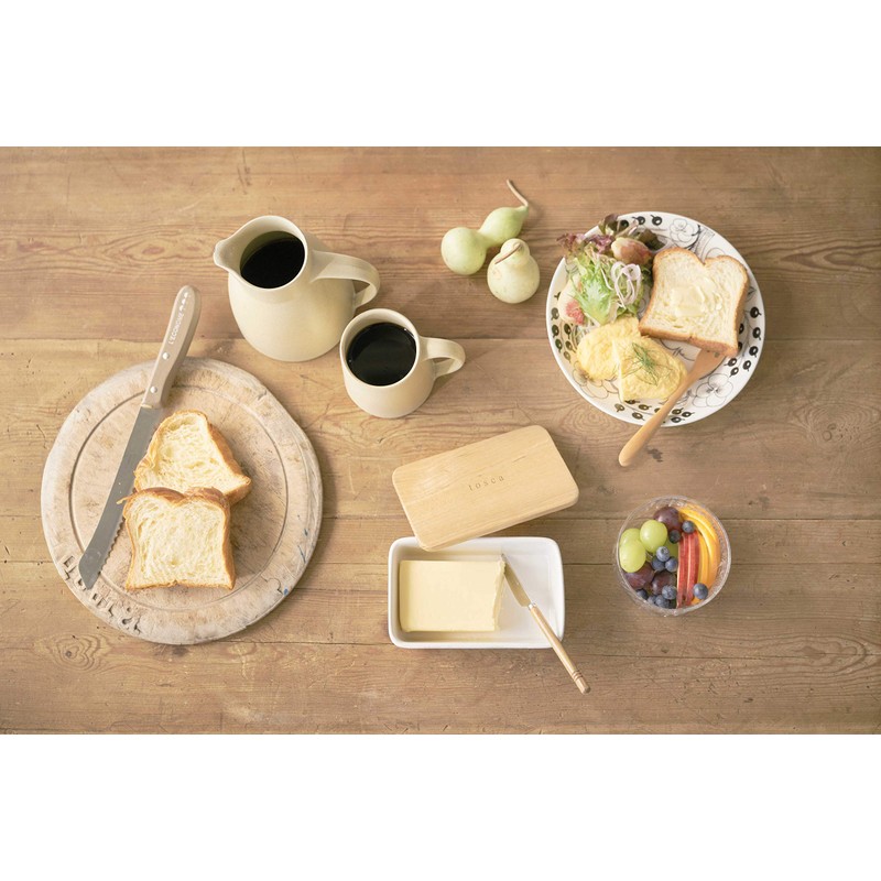 Yamazaki 3926 Tosca Butter Case, White, 16.5 fl oz (470