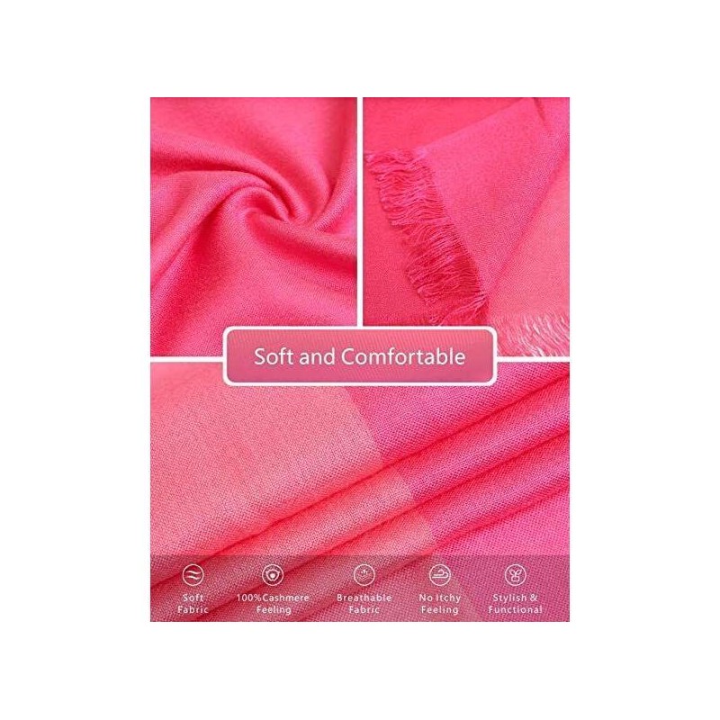 Women Pashmina Wool Feel Silky Classic Solid Wedding Shawl Scarf