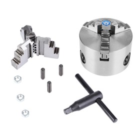 3"inch 3jaw Self-Centering Metal Lathe Chuck With Extra Jaws K11-80 Turning Machine Replacement Parts