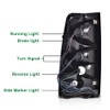 GRAND ORANGE White Clear Tail Lights Assembly Rear Lights w/Wiring