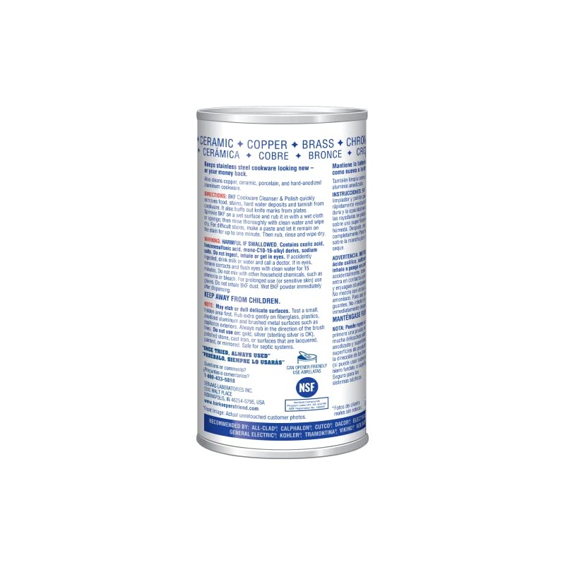 Bar Keepers Friend Superior Cookware Cleanser & Polish | 12-Ounces