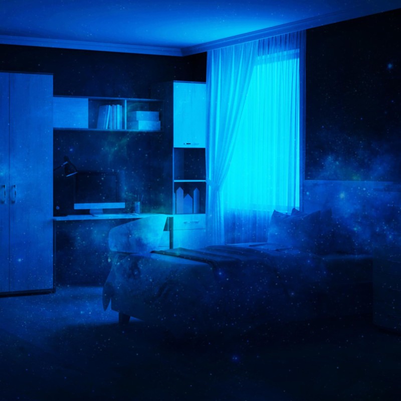 Laser Star Projector Night Light with Colour-Changing LED & Timer