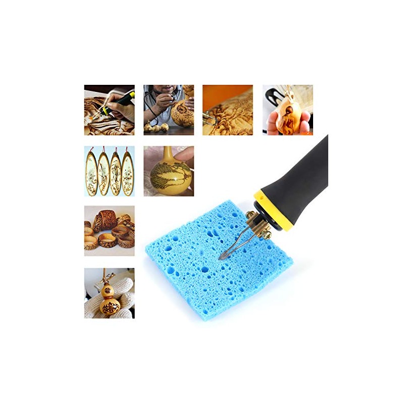 23Pcs Professional Pyrography Tips for 50W Pyrography Machine Replacement Wood