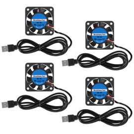 ACEIRMC 4pcs 40mm USB Brushless Cooling Fan 40mm x10mm DC 5V Quiet Cooling Fan 4010 Mini Computer Fan for Small Appliances Series Replacement