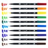 Tombow Dual Brush Marker 10-Piece Set: Primary