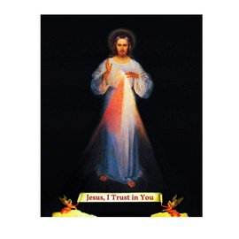Hispanic World Divine Mercy Jesus Sr Faustina 02 Poster A (8x10)