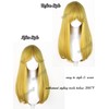 Long Blonde Straight Star Princess Cosplay Wig + Horn Headband