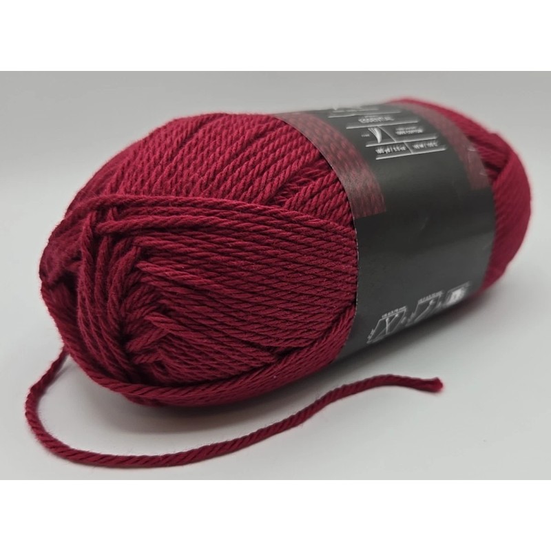 K & C Essential Yarn 100% Cotton Red Wood Color