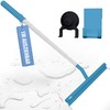 BADIONA Extendable Shower Squeegee, Black, White, Blue (Blue)