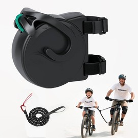 HUSHAX Bicycle Tow Rope For Children, Extendable Tow Rope, Sports Elastic Pull Rope, Trailer Rope, Safety Guidance Teaching Rope, Easy To Store, Suitable For Children's Mountain Bikes