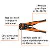 Truper PEC-AUT, Pinzas pelacables en acero, automática