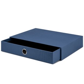 Rössler Soho 1 Drawer Filing Storage Box for A4 - Navy Blue