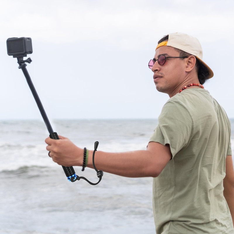 Waterproof Extendable Selfie Stick, Pole Handle Monopod, 19-49 cm Telescopic