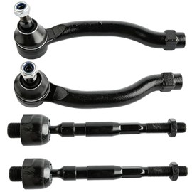 4pc Front Outer Inner Tie Rod End Kit ES800824 ES800825 EV800712 for Honda Pilot 2009 2010 2011 2012 2013 2014 2015, Front (Outer Tie Rod Ends + Inner Tie Rod Ends) for Honda Pilot