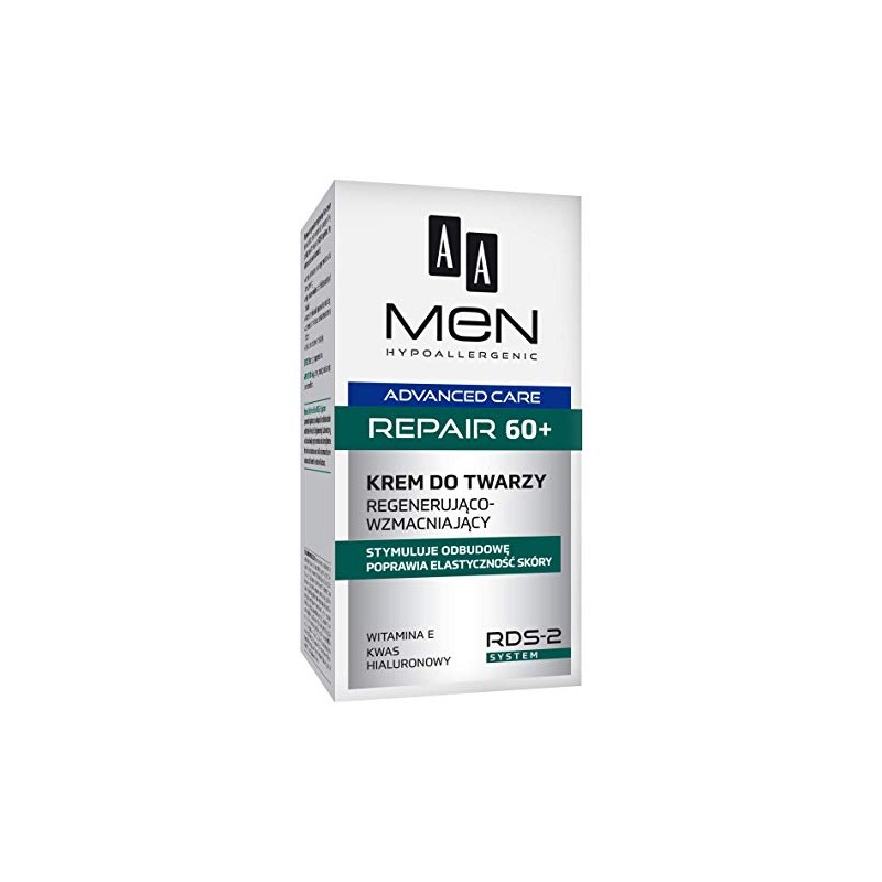 AA Men Advanced Care Repair 60+ Face Cream Regenerating Strengthening