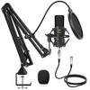 TONOR XLR, Micrófono Condensador, Kit de micrófono cardioide Profesional con