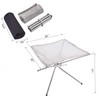 XIANTIAN Portable Fire Pit for Camping, 42CM Foldable Stainless Steel