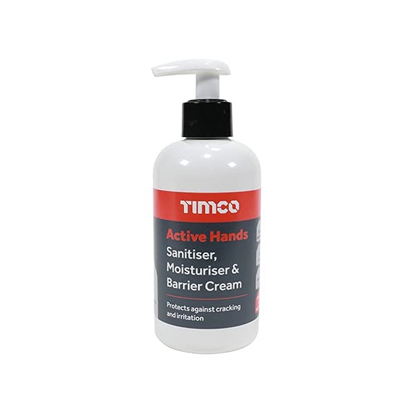 TIMCO Active Hands Sanitiser, Moisturiser & Barrier Cream - Pump