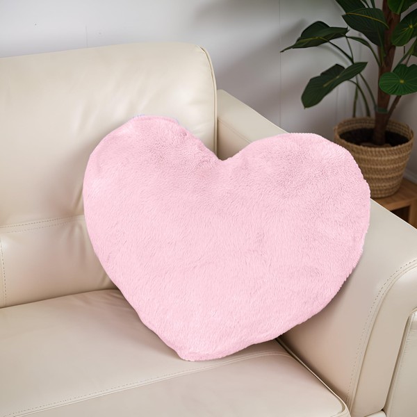Yuragim Heart Cushion, Cuddly Cushion, 46 x 36 cm, Heart