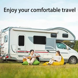 RV Door Shade Window Cover | Foldable Thin Shade for RV Door,Removable Protector Curtains Insulation Sunshade for Inside Outside Travel Camping Awning Van