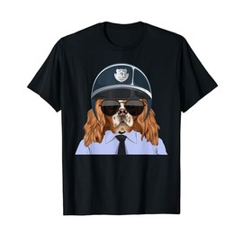 Motorcycle Police Officers English Toy Spaniel T-Shirt