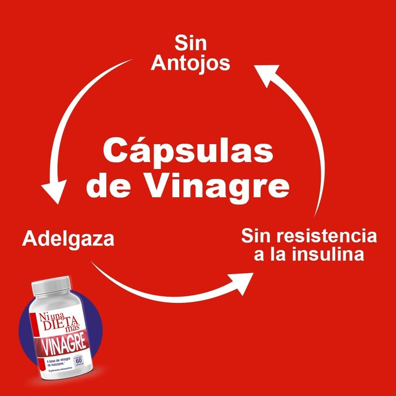 NI UNA DIETA MÁS - Cápsulas de Vinagre de Sidra