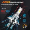 ROADSUN Upgraded 3570 CSP 6000K White LED Headlight Bulbs for