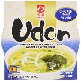 Myojo Bowl Flavored Udon Noodles, Chicken, 0.50 Pound (Pack of 6)