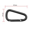 OUTDOOR SAXX® - 10 x Aluminium Carabiners, Mini Carabiner Hooks