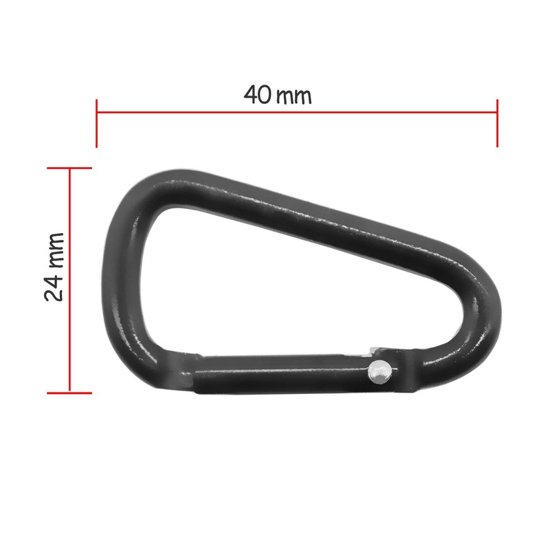 OUTDOOR SAXX® - 10 x Aluminium Carabiners, Mini Carabiner Hooks