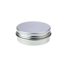 LJY 28 Pieces Round Aluminum Cans Screw Lid Metal Tins Jars Empty Slip Slide Containers (1 oz / 30 ml)