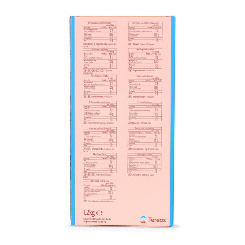 La Perruche White Sugar Packets for Coffee, 300ct, Pure Cane