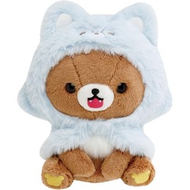 San-X Rilakkuma MO85501 "Aokogu no Otomari" Plush Toy H7.1 x W 5.1 x D 3.9 inches (180 x 130 x 100 mm)