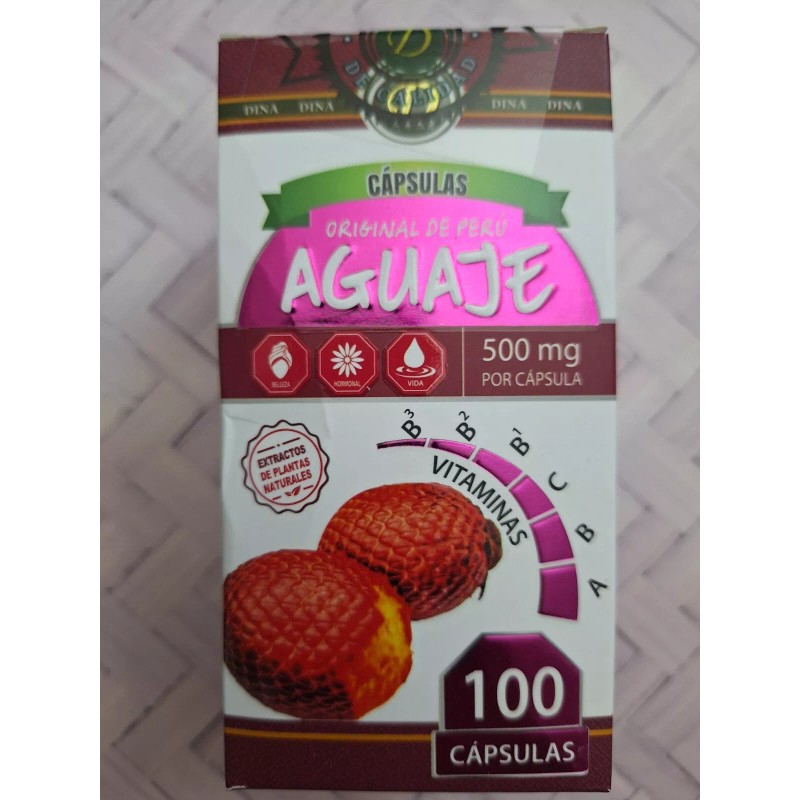 dina Aguaje Original de Peru para la Mujer 500mg 100