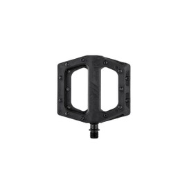 Dmr V11 Flat Mountain Bike Pedals - All Black, Steel Axle/Pair Lightweight Nylon Composite Plastic MTB Cycling Part Downhill Freeride Ride Trail Dirt Jump Cycle Wide Platform Tuneable Pin Grip