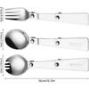 3Pcs Replacement Spoon & Fork for Thermos, Cutlery Set Ultra-Lightweight