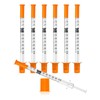 1mL/cc 31G 1/4-Inch 6mm Lab Syringe, Individually Wrapped, Scientific Use,