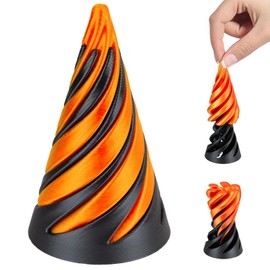 Impossible Cone, Spiral Cone Fidget Toy 3D Printed Spiral Fidget Toys Impossible Pyramid Passthrough Sculpture, Mini Cones Pass Through Pyramid Fidget Toy for Stress and Anxiety Relaxing
