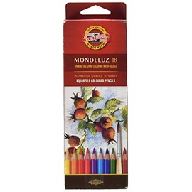 KOH-I-NOOR Mondeluz Fruit Aquarell Coloured Pencils (Set of 18)