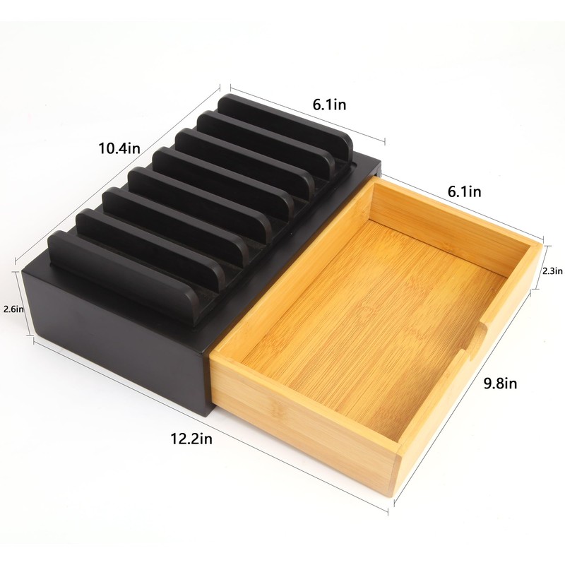 Pocket Knife Display Case, EDC Knife Rack for 7 Knives