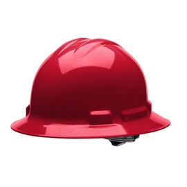 Cordova H34R4 Hard Hat, Full-Brim Style, 4-Point Ratchet Suspension, Class E and G, OSHA Work-Compliant, Protection for Construction, Remodelling, Red