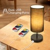 Aigostar Bedside Lamp with 2 USB Charging Ports, E27 Table