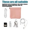 XINCHENG 3pcs Small Makeup Pouch, Mini Makeup Bag, Waterproof Leather